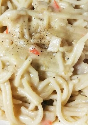 わが家のパスタ!!カルボナーラ風-レシピのメイン写真