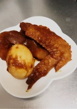 手羽とジャガイモと玉ねぎの甘辛煮♡-レシピのメイン写真