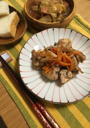 バジルチキン-レシピのメイン写真