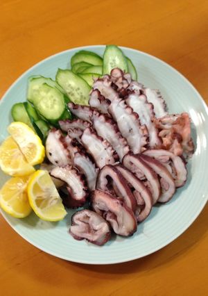 たこのお刺身はゆず醤油で♡-レシピのメイン写真