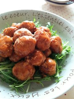 白菜入り☆焼き肉団子の甘酢だれ-レシピのメイン写真