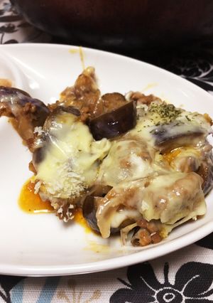 大人数で★ナスとひき肉のミートグラタン風-レシピのメイン写真