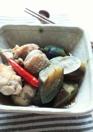 ナスと鶏肉の煮物-レシピのメイン写真