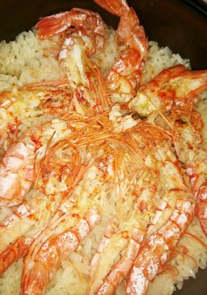 土鍋で絶品~赤海老ご飯(///ω//)♪-レシピのメイン写真