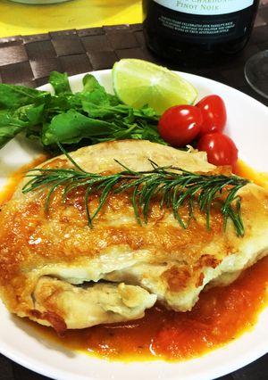 フライパンで胸肉のしっとりローストチキン-レシピのメイン写真