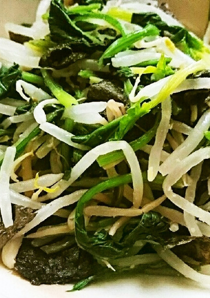 ほうれん草ともやしの磯辺和え-レシピのメイン写真