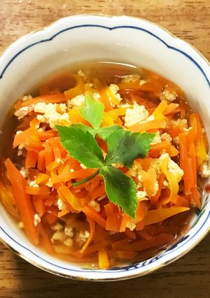 にんじんの炒り玉子煮-レシピのメイン写真