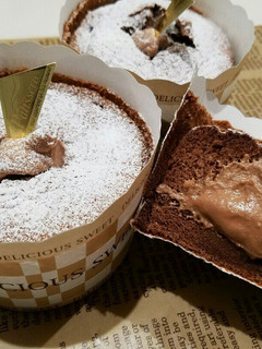 ふわふわ❤生カップケーキ(チョコ)♪-レシピのメイン写真