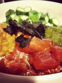 ヅケといえばやはし鮪ですね。納豆丼-レシピのメイン写真