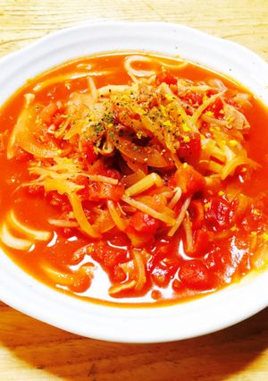あったか✿トマト煮込みうどん-レシピのメイン写真