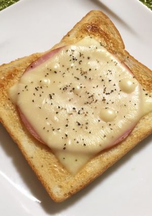 ピーナッツクリーム☆ハムチーズトースト-レシピのメイン写真