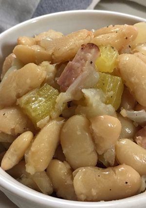 白インゲン(大福豆)の鶏ブイヨン煮-レシピのメイン写真