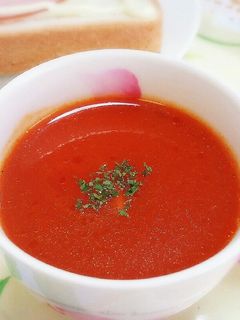 野菜ジュースで時短!コク旨トマトスープ♪-レシピのメイン写真
