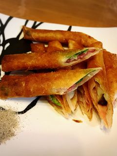 おつまみに♪アスパラベーコンの春巻き-レシピのメイン写真