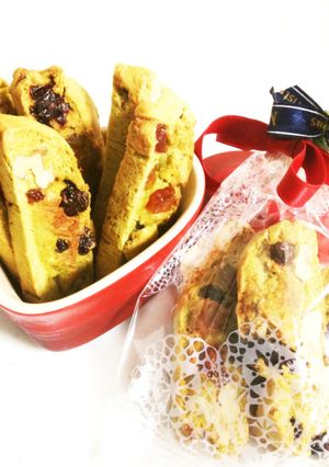 クリスマス☆抹茶のビスコッティ-レシピのメイン写真