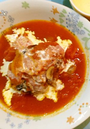 フレッシュトマトの煮込みハンバーグ-レシピのメイン写真