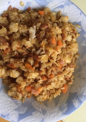 フライパンで簡単(*^^*)カレーピラフ-レシピのメイン写真