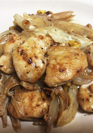 ササミのマヨ醤油炒め-レシピのメイン写真