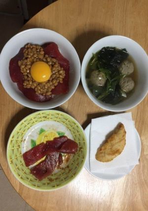 まぐろ漬け納豆丼-レシピのメイン写真