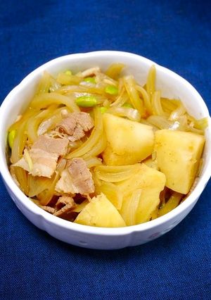 時短簡単！豚バラと枝豆の肉じゃが-レシピのメイン写真
