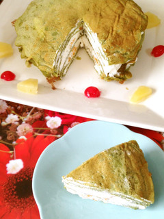 クリスマスに☆抹茶のミルクレープ-レシピのメイン写真