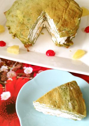 クリスマスに☆抹茶のミルクレープ-レシピのメイン写真