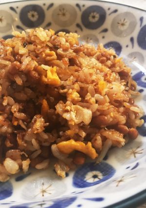 【余り物で】和風納豆チャーハン-レシピのメイン写真