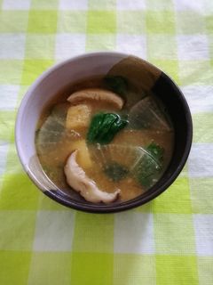 我が家の味噌汁*ほうれん草&大根入り-レシピのメイン写真
