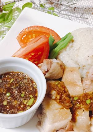 炊飯器でシンガポールチキンライス-レシピのメイン写真