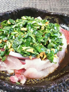 パクチー入り!ブリのお刺身カルパッチョ!-レシピのメイン写真