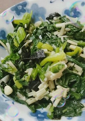 簡単！ほうれん草とえのきの和風炒め-レシピのメイン写真