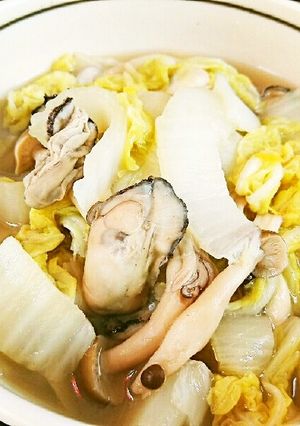 白菜とカキのゆずポン酢煮-レシピのメイン写真