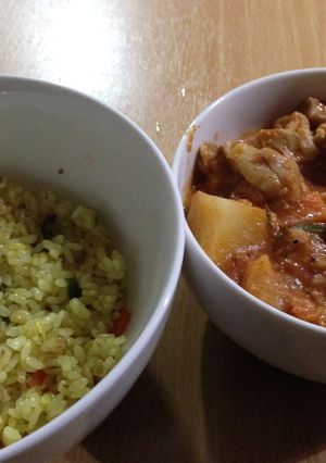 タンザニア風フライドライスとチキンマサラ-レシピのメイン写真