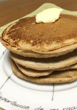 カフェラテdeパンケーキ♪-レシピのメイン写真