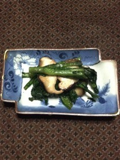 春菊と椎茸のナムル-レシピのメイン写真