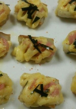ちくわボート☆魚肉ソーセージのマヨ焼き♪-レシピのメイン写真