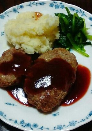 シンプルなハンバーグ-レシピのメイン写真