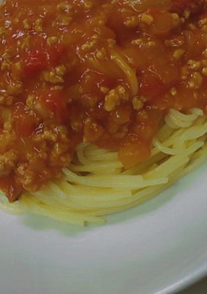 簡単ミートソーススパゲッティ-レシピのメイン写真