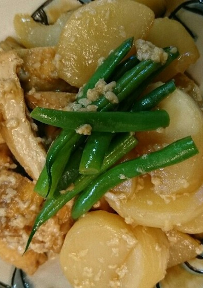 甘酒を使った 蕪 と 厚揚げ の 煮物-レシピのメイン写真