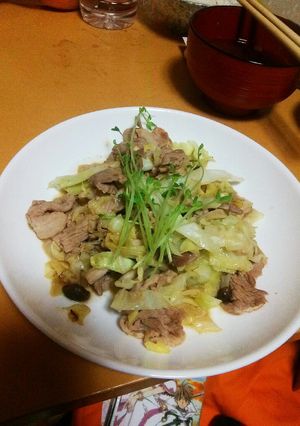 豚肉とキャベツのあっさりぶなしめじ炒め-レシピのメイン写真
