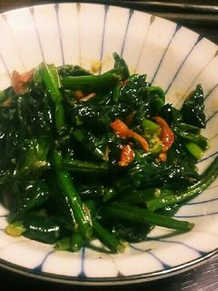 干しエビとほうれん草のマヨ炒め-レシピのメイン写真