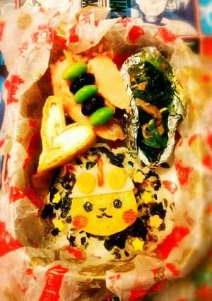 ウルトラマンとピカチュウのキャラ弁当-レシピのメイン写真