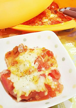 器1つ！麩とトマトのミートソースグラタン-レシピのメイン写真