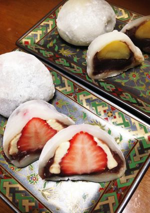 苺チーズ大福&栗大福-レシピのメイン写真