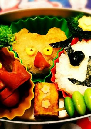 ウルトラマン怪獣ゴモラバルタンキャラ弁-レシピのメイン写真