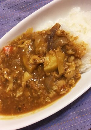 昨日のぎょうざがカレーに変身～！-レシピのメイン写真