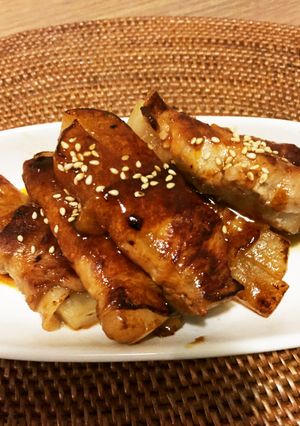 大根の豚ロース巻甘酢風味-レシピのメイン写真