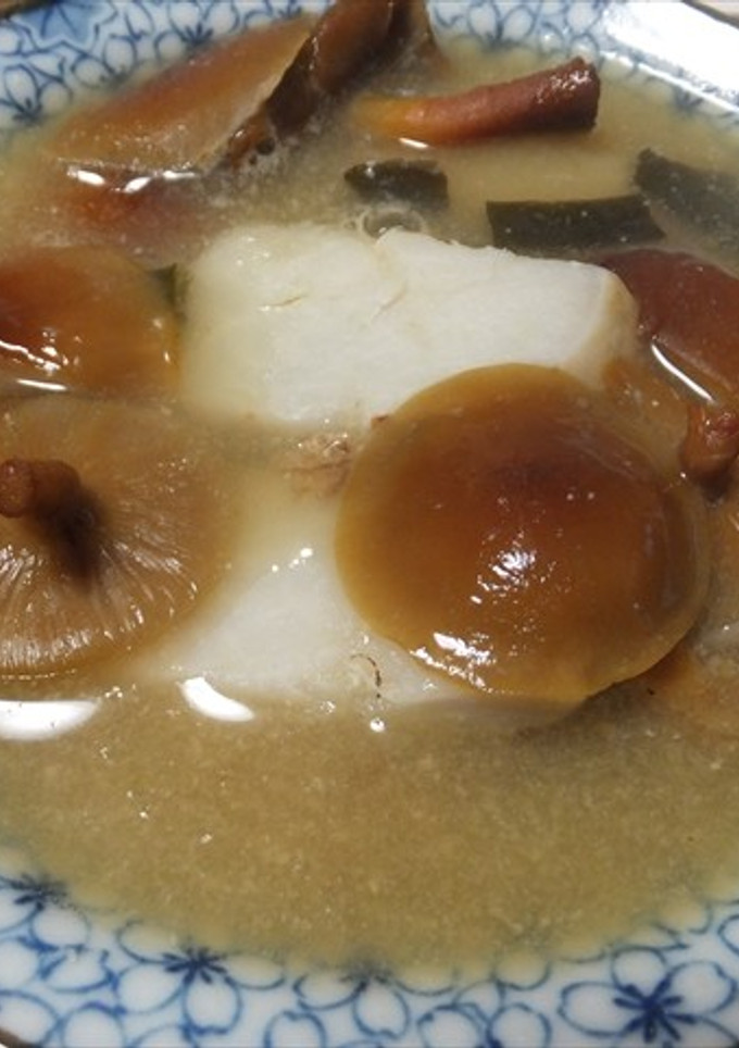 開きナメコ、栗茸と里芋の味噌煮・田舎風-レシピのメイン写真