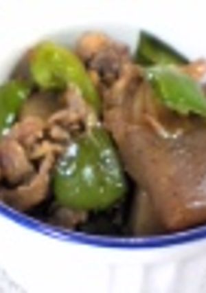 ピーマンとこんにゃくの牛肉炒め-レシピのメイン写真