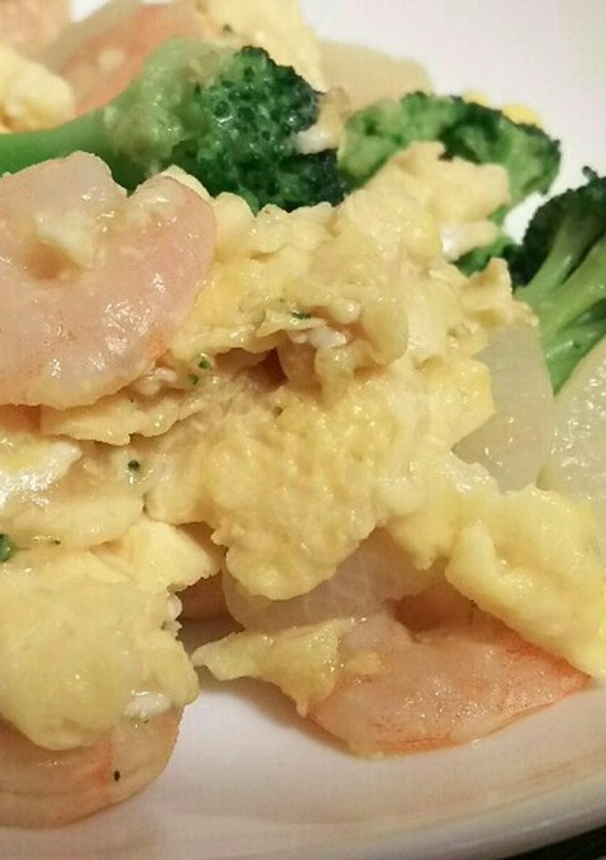 冷凍庫にある物で！エビと大根のトロ卵炒め-レシピのメイン写真